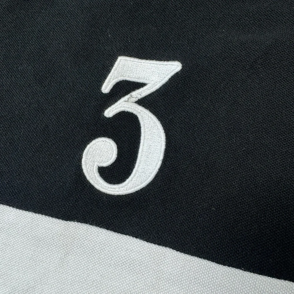 Polo Ralph Lauren Black White Rugby #3 Men's Polo Shirt Size 3XLT